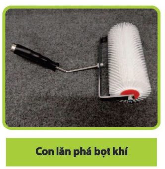 Bàn gạt răng cưa + Con lăn phá bọt khí